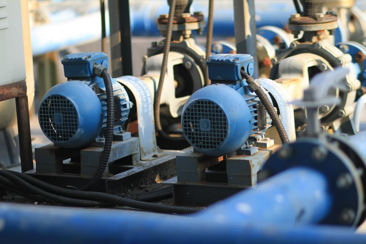 Centrifugal pump installed at a process plant